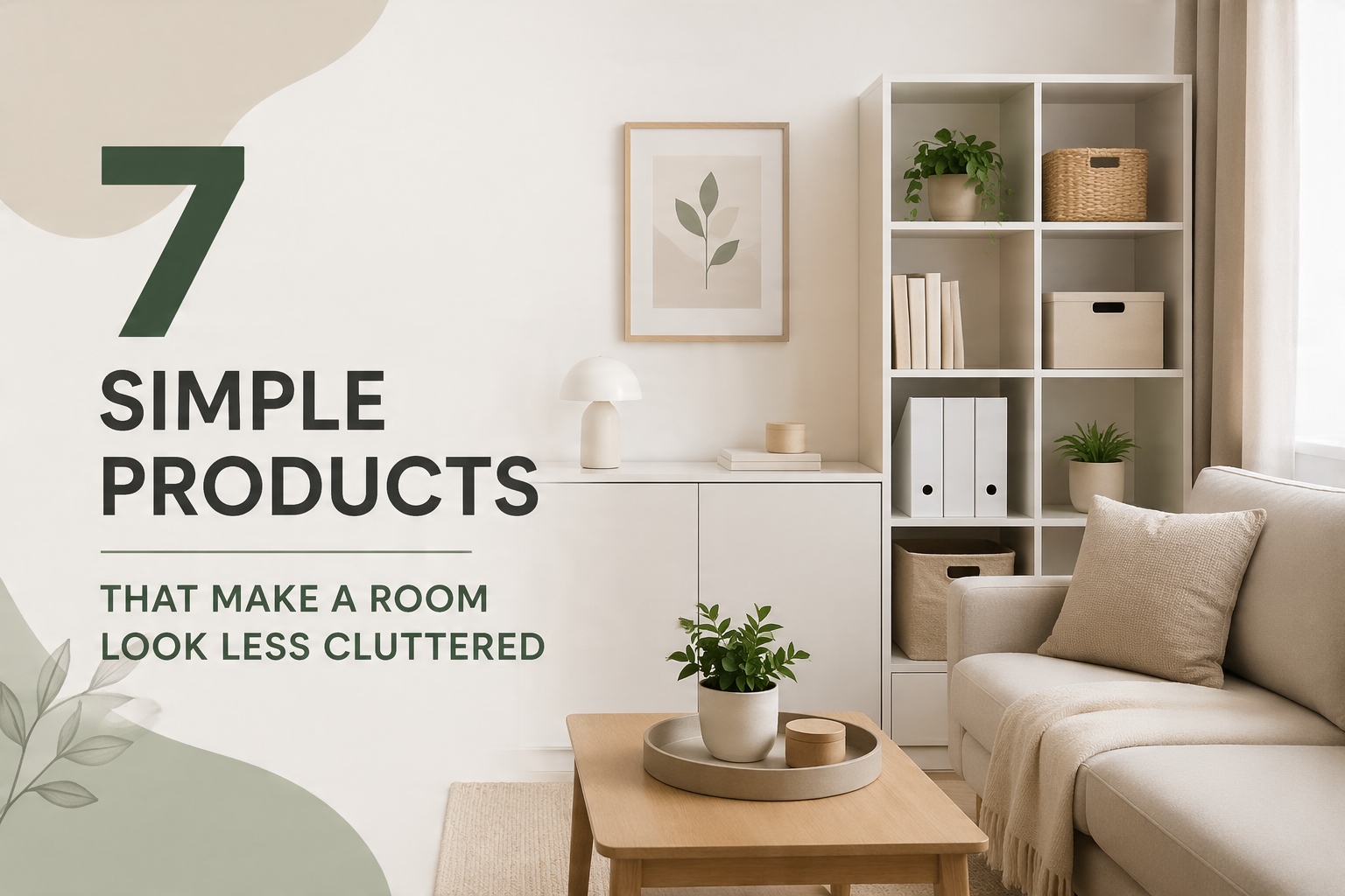 7 Simple Products That Make a Room Look Less Cluttered